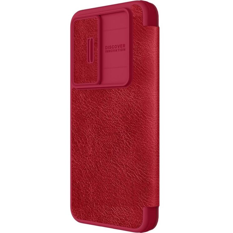 Чехол-книжка NILLKIN Qin Pro для Samsung Galaxy S24 FE (S721) - Red: фото 2 из 15