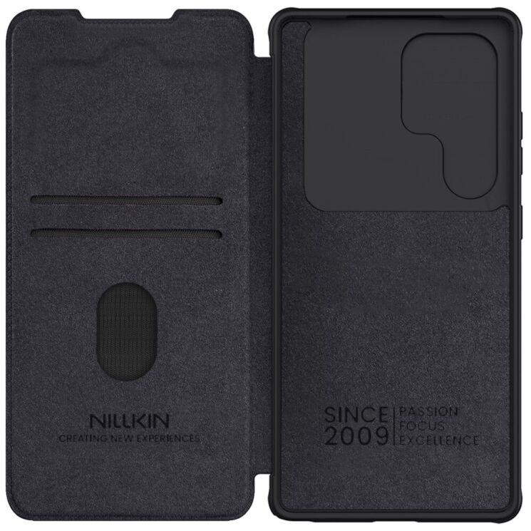 Чехол-книжка NILLKIN Qin Pro для Samsung Galaxy S25 Ultra (S938) - Black: фото 6 из 19