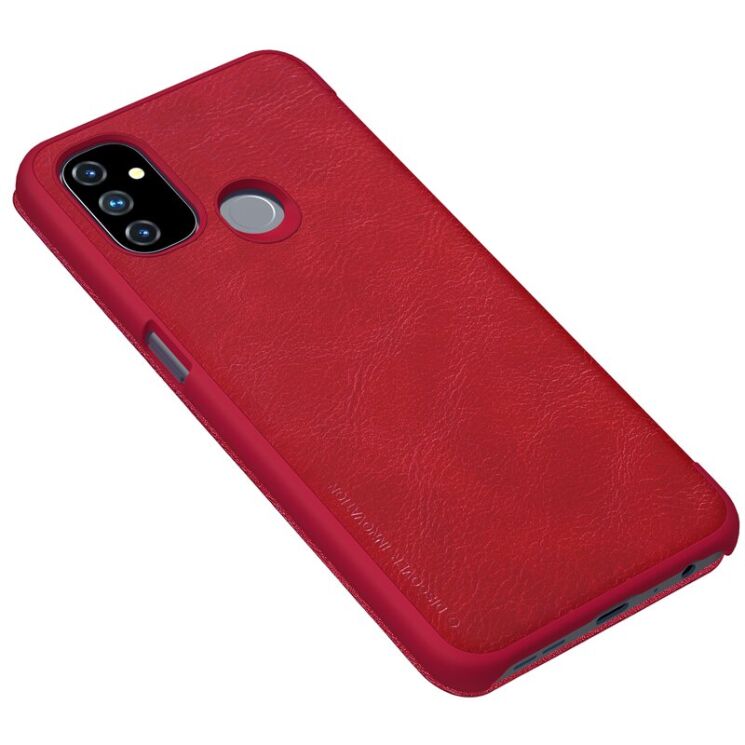 Чехол-книжка NILLKIN Qin Series для OnePlus Nord N100 - Red: фото 4 из 18