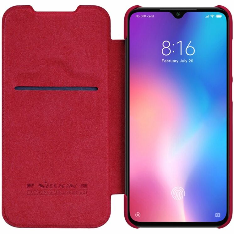 Чехол-книжка NILLKIN Qin Series для Xiaomi Mi 9 SE - Red: фото 3 из 14