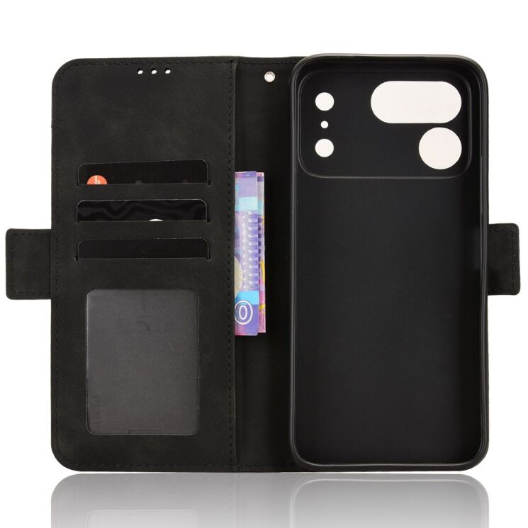 Чехол-книжка с карманами Deexe Wallet Stand для TECNO Spark 50 Pro - Black (269802B) Чехол-книжка с карманами Deexe Wallet Stand для TECNO Spark 50 Pro - Black: фото 4 из 8
