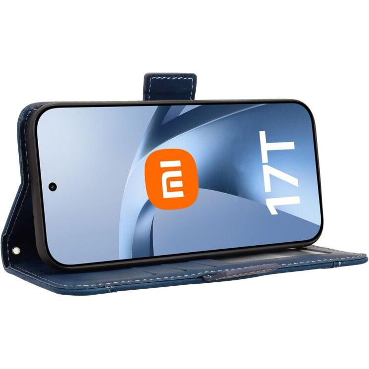 Чехол-книжка с карманами Deexe Wallet Stand для Xiaomi 17T Pro - Blue (422362L) Чехол-книжка с карманами Deexe Wallet Stand для Xiaomi 17T Pro - Blue: фото 5 из 16