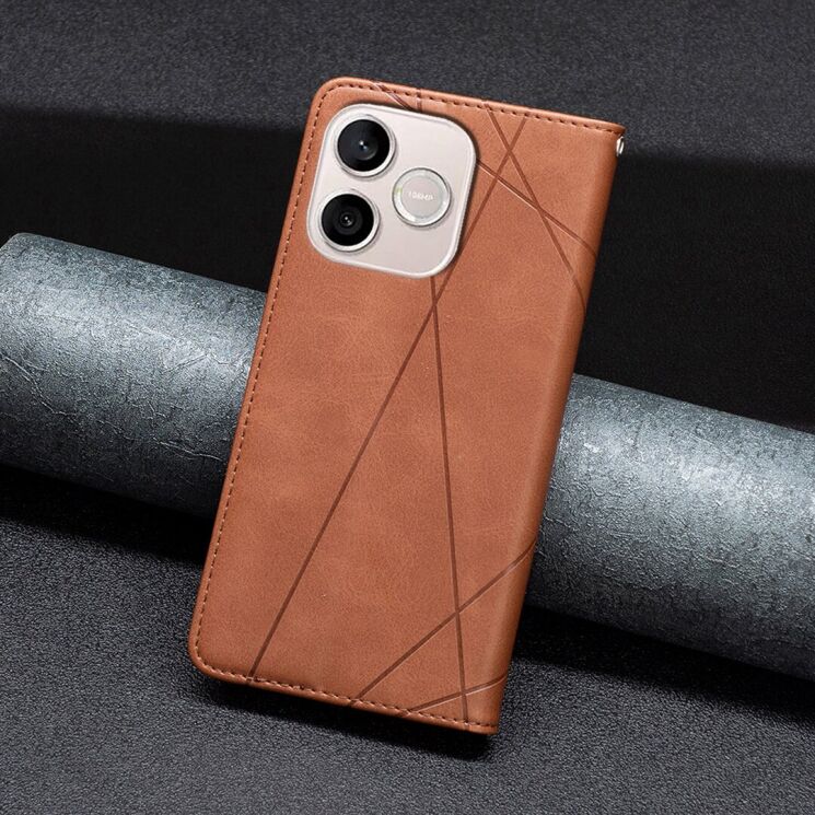 Чехол-книжка с карманами UniCase Geometric Pattern для Honor 600 Lite - Brown (411802Z) Чехол-книжка с карманами UniCase Geometric Pattern для Honor 600 Lite - Brown: фото 6 из 10