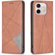 Чохол-книжка з кишеньками UniCase Geometric Pattern для Honor 600 Lite - Brown (411802Z)
