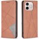 Чехол-книжка с карманами UniCase Geometric Pattern для Honor 600 Lite - Brown (411802Z). Фото 1 из 10