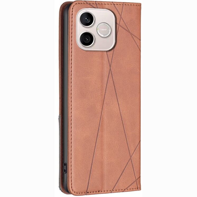Чехол-книжка с карманами UniCase Geometric Pattern для Honor 600 Lite - Brown (411802Z) Чехол-книжка с карманами UniCase Geometric Pattern для Honor 600 Lite - Brown: фото 3 из 10