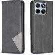 Чехол-книжка с карманами UniCase Geometric Pattern для Motorola Edge 70 Fusion - Black (409506B)