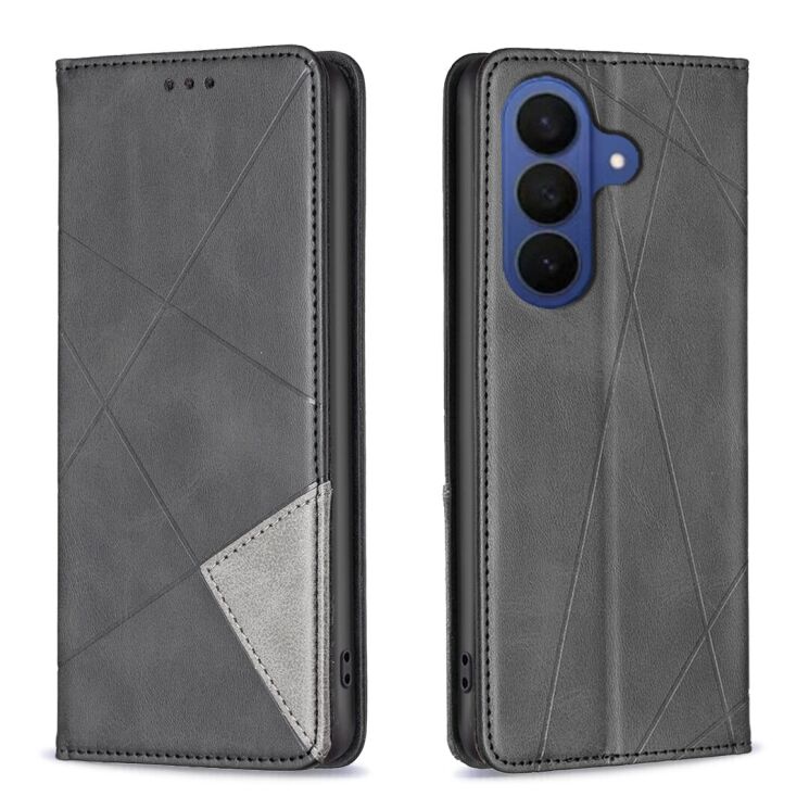 Чехол-книжка с карманами UniCase Geometric Pattern для Samsung Galaxy A27 (A276) - Black (408640B) Чехол-книжка с карманами UniCase Geometric Pattern для Samsung Galaxy A27 (A276) - Black: фото 1 из 10