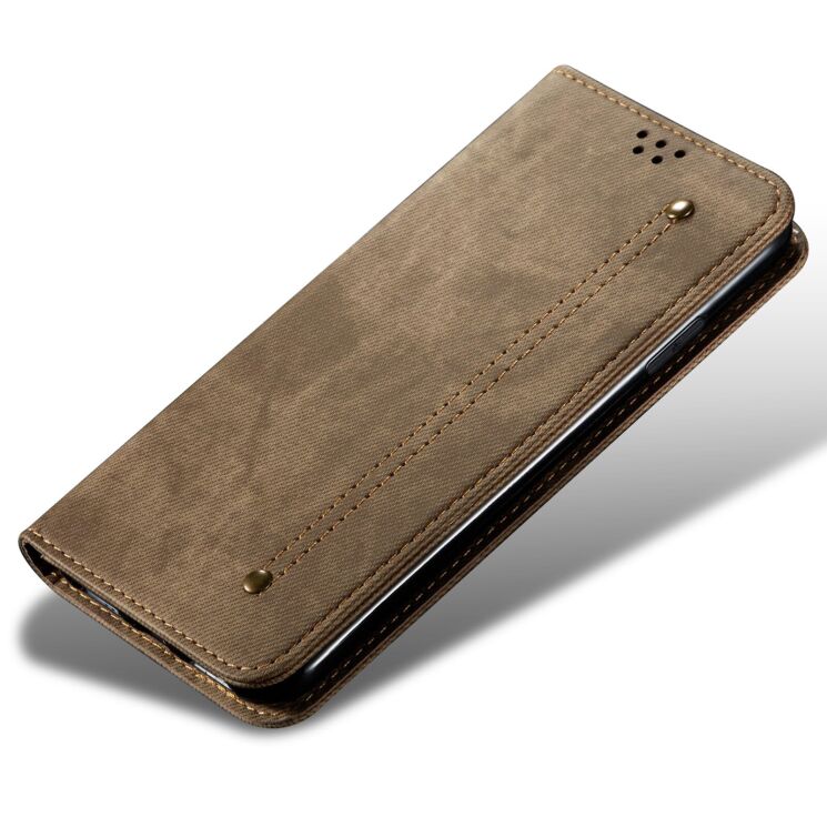 Чохол-книжка з кишеньками UniCase Jeans Wallet для Samsung Galaxy S26 (S942) - Khaki: фото 4 з 7