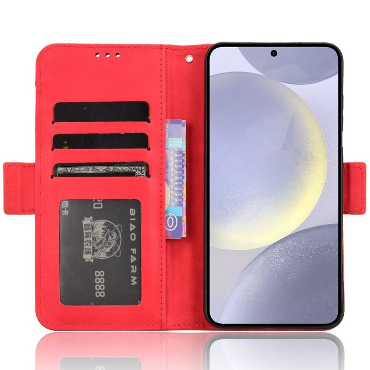 Чехол-книжка с кармашками Deexe Wallet Stand для Samsung Galaxy S26 FE - Red (412778R) Чехол-книжка с кармашками Deexe Wallet Stand для Samsung Galaxy S26 FE - Red: фото 5 из 15