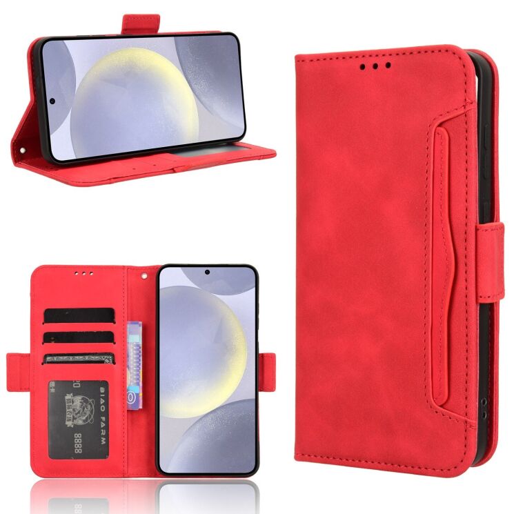 Чехол-книжка с кармашками Deexe Wallet Stand для Samsung Galaxy S26 FE - Red (412778R) Чехол-книжка с кармашками Deexe Wallet Stand для Samsung Galaxy S26 FE - Red: фото 8 из 15