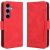 Чехол-книжка с кармашками Deexe Wallet Stand для Samsung Galaxy S26 FE - Red: фото 1 из 15