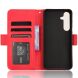 Чехол-книжка с кармашками Deexe Wallet Stand для Samsung Galaxy S26 FE - Red (412778R). Фото 4 из 15