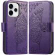Чехол-книжка с рисунком UniCase Butterfly Pattern для OPPO Reno 15 - Dark Purple (405746DV)