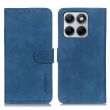 Чехол-книжка с застежкой KHAZNEH Retro Wallet для Motorola Edge 70 Fusion - Blue (409502L)