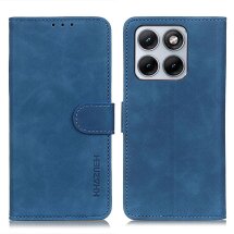 Чехол-книжка с застежкой KHAZNEH Retro Wallet для Motorola Edge 70 Fusion - Blue: фото 1 из 7