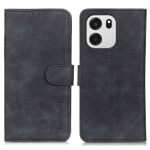 Чехол-книжка с застежкой KHAZNEH Retro Wallet для OnePlus Nord CE6 - Black: фото 1 из 10