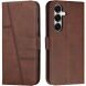 Чехол-книжка с застежкой UniCase Jet Cover для Samsung Galaxy S26 (S942) - Brown (407256Z). Фото 1 из 10