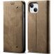 Чехол-книжка UniCase Jeans Wallet для Apple iPhone 15 - Khaki (329548K). Фото 1 из 7