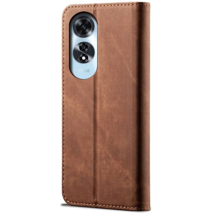 Чехол-книжка UniCase Jeans Wallet для OPPO A60 - Coffee: фото 6 из 6
