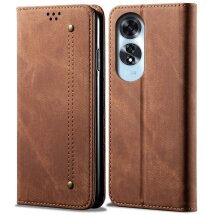 Чехол-книжка UniCase Jeans Wallet для OPPO A60 - Coffee: фото 1 из 6