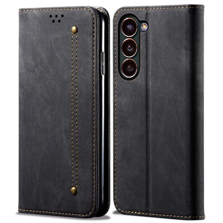 Чохол-книжка UniCase Jeans Wallet для Samsung Galaxy S23 Plus - Black: фото 1 з 7