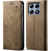 Чехол-книжка UniCase Jeans Wallet для Xiaomi 14T - Khaki: фото 1 из 6