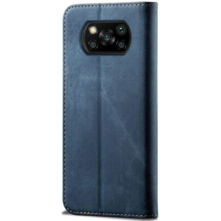 Чохол-книжка UniCase Jeans Wallet для Xiaomi Poco X3 - Blue: фото 3 з 8
