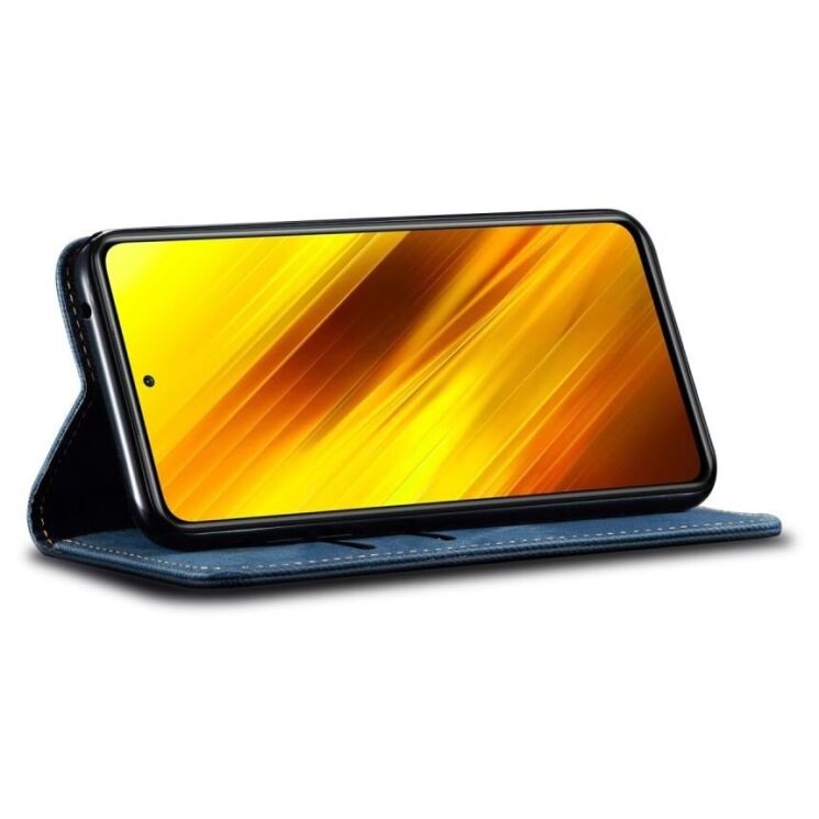 Чохол-книжка UniCase Jeans Wallet для Xiaomi Poco X3 - Blue: фото 6 з 8