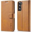 Чехол LC.IMEEKE Wallet Case для Samsung Galaxy S22 - Light Brown (290024LZ)