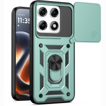 Чохол із захистом камери Deexe Armor Shield для Motorola Edge 70 Pro - Green: фото 1 з 9
