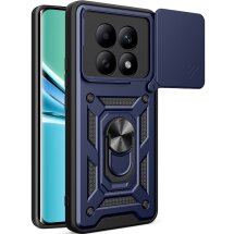 Чохол із захистом камери Deexe Armor Shield для Xiaomi Redmi Note 15 5G / Poco M8 5G - Blue: фото 1 з 10