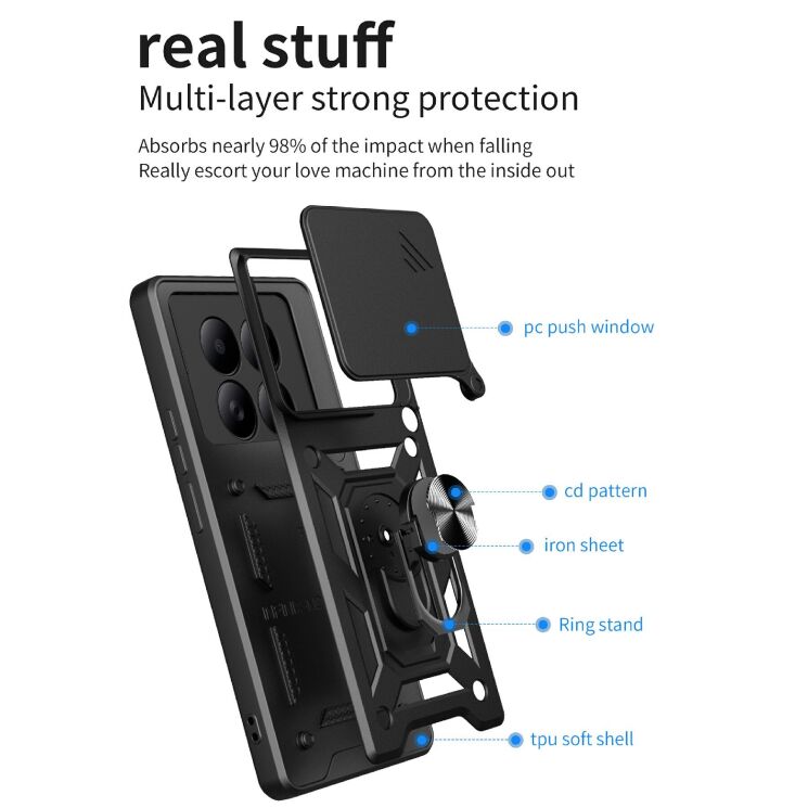 Чохол із захистом камери Deexe Armor Shield для Xiaomi Redmi Note 15 5G / Poco M8 5G - Green (404613G) Чохол із захистом камери Deexe Armor Shield для Xiaomi Redmi Note 15 5G / Poco M8 5G - Green: фото 8 з 10