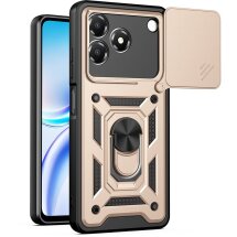 Чохол із захистом камери Deexe Armor Shield для ZTE Blade A36 - Gold: фото 1 з 9