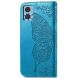 Чехол-книжка с рисунком UniCase Butterfly Pattern для Motorola Moto E22 - Blue (326712L). Фото 5 из 8