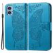 Чехол-книжка с рисунком UniCase Butterfly Pattern для Motorola Moto E22 - Blue (326712L). Фото 1 из 8
