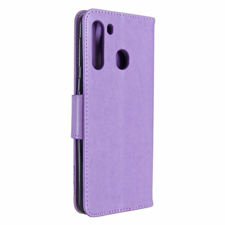 Чохол UniCase Butterfly Pattern для Samsung Galaxy A21 (A215) - Purple: фото 3 з 9