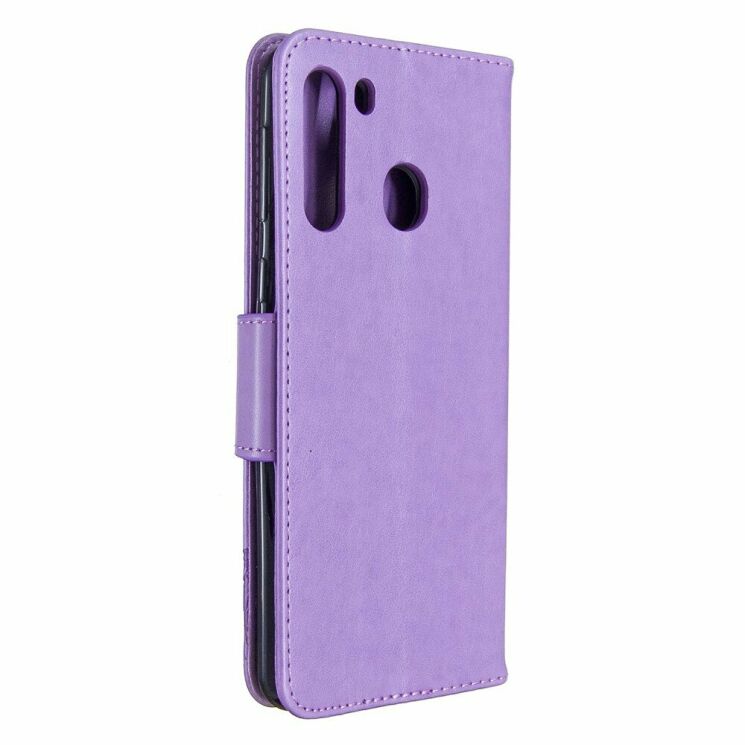 Чехол UniCase Butterfly Pattern для Samsung Galaxy A21 (A215) - Purple: фото 3 из 9