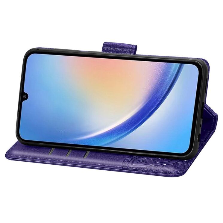 Чехол UniCase Butterfly Pattern для Samsung Galaxy A35 (A356) - Dark Purple: фото 3 из 5