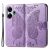Чехол UniCase Butterfly Pattern для Xiaomi Redmi 13 - Light Purple: фото 1 из 7