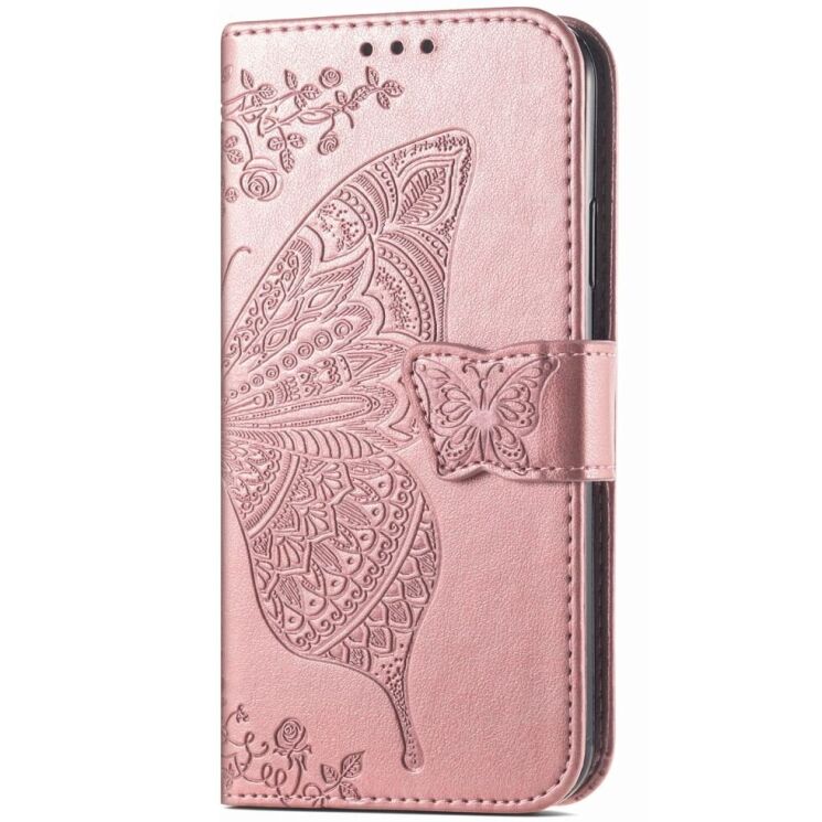 Чехол UniCase Butterfly Pattern для Xiaomi Redmi Note 12 - Rose Gold: фото 4 из 9
