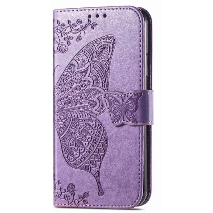 Чехол UniCase Butterfly Pattern для Xiaomi Redmi Note 14 5G - Light Purple: фото 4 из 9