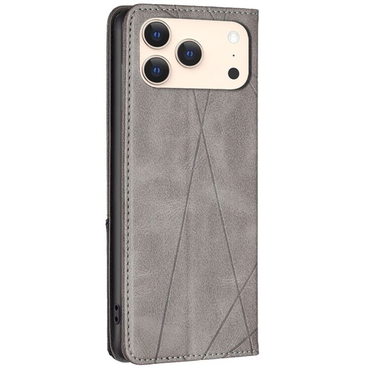 Чохол UniCase Geometric Pattern для Apple iPhone 17 Pro Max - Grey: фото 3 з 8