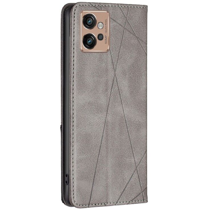 Чехол UniCase Geometric Pattern для Motorola Moto G32 - Grey: фото 3 из 8