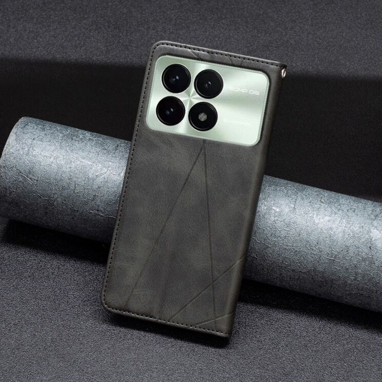 Чехол UniCase Geometric Pattern для Xiaomi Poco F6 Pro - Black: фото 4 из 8