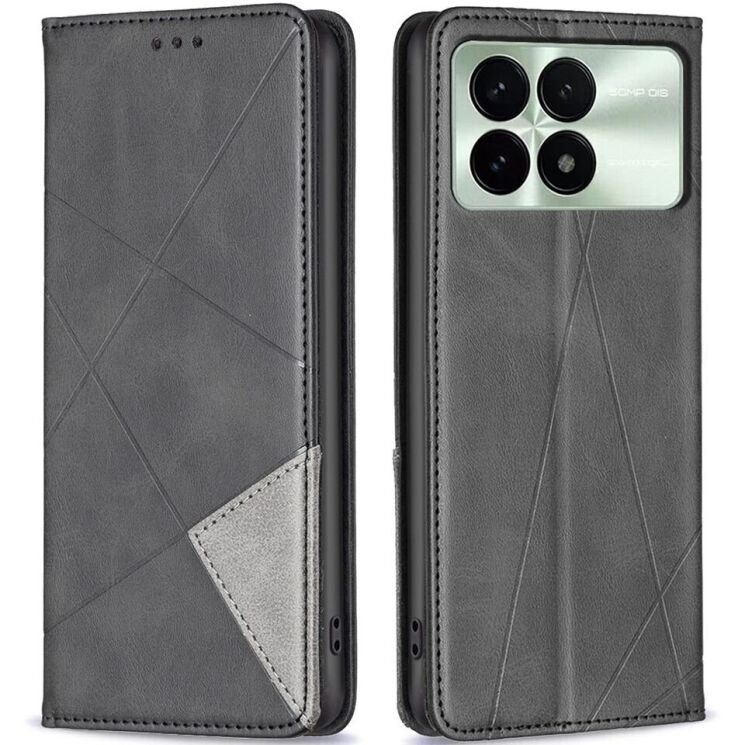 Чехол UniCase Geometric Pattern для Xiaomi Poco F6 Pro - Black: фото 1 из 8