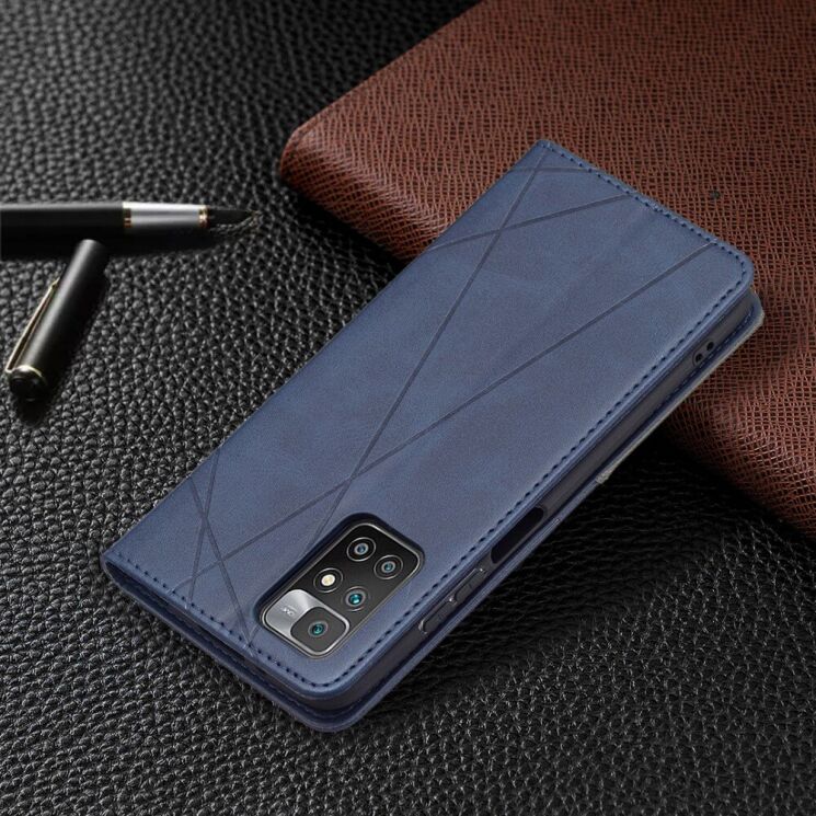 Чехол UniCase Geometric Pattern для Xiaomi Redmi 10 / 10 (2022) / 10 Prime - Blue: фото 6 из 9