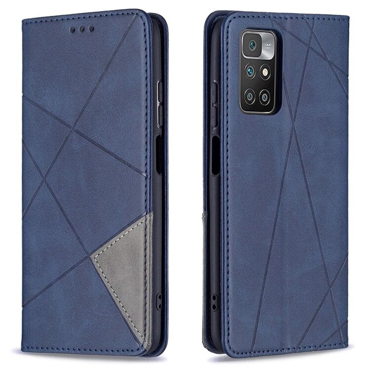 Чехол UniCase Geometric Pattern для Xiaomi Redmi 10 / 10 (2022) / 10 Prime - Blue: фото 2 из 9