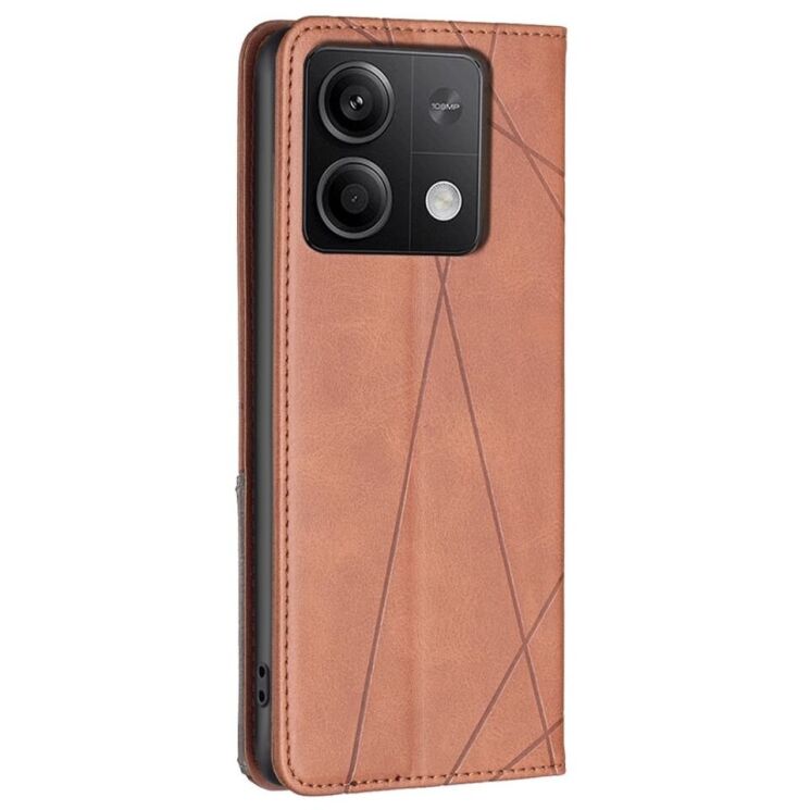 Чехол UniCase Geometric Pattern для Xiaomi Redmi Note 13 5G - Brown: фото 4 из 8