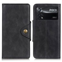 Чохол UniCase Vintage Wallet для Xiaomi Poco X4 Pro - Black: фото 1 з 11